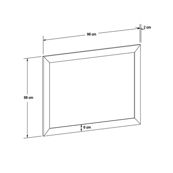 Adore Mobilya Oryana Ayna - Oslo Ceviz 68x98x2 CM
