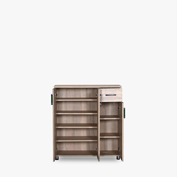 Bengi Ticaret 14017 Çok Amaçlı Model Parlak Somone Hard Suntalem Demonte 5 Raf El Yapım Ayakkabılık