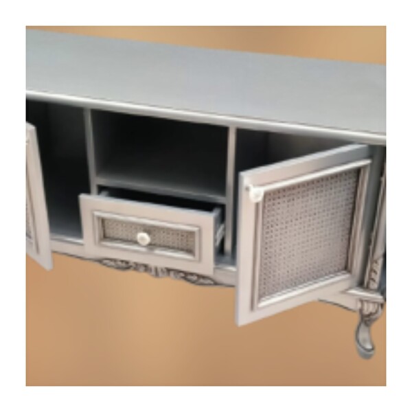 Bengi Ticaret 11098 ST Hasır Kayın Aslan Ayak Oyma TV Sehpası