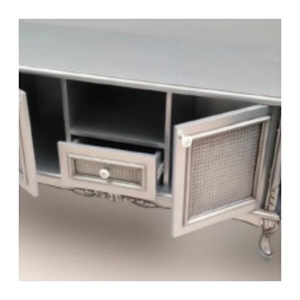 Bengi Ticaret 11098 ST Hasır Kayın Aslan Ayak Oyma TV Sehpası