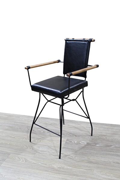 Bengi Ticaret 14593 Penyez Metal Siyah Sandalye
