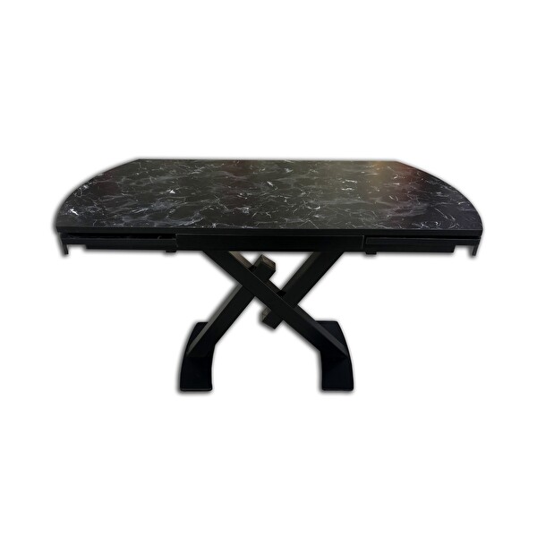 12627 Siyah Mermer Mutfak Masası