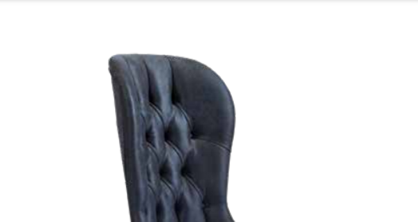 Bengi Ticaret 19818 Kapitone Sırt Kayın Aslan Ayak Mavi Sandalye