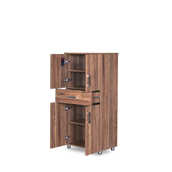 Bengi Ticaret 14205 Çok Amaçlı Model Parlak Ceviz Hard Parlak Suntalem 130 El Yapım Dolap