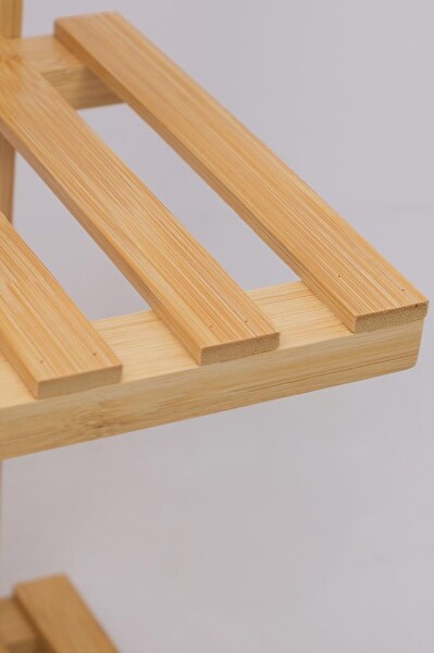 DigitHome DB-0025 Bambu 6 Raflı Saksılık Çok Amaçlı Stand Çiçeklik Banyo Düzenleyici Havluluk