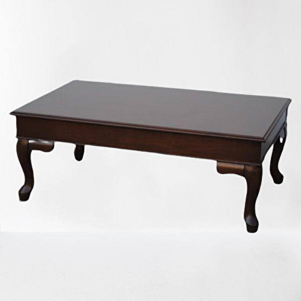 Bengi Ticaret 13561 Klasik Kayın Aslan Ayak Ceviz Natüre MDF Tabla El Yapım Orta Sehpa