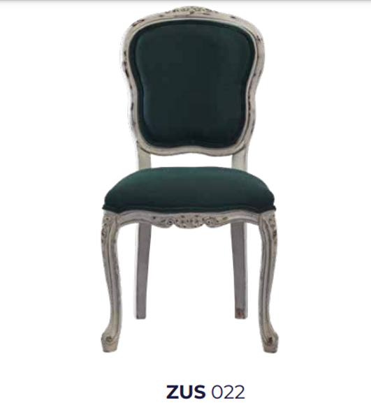 Bengi Ticaret Sandalye 19759 ZUS2142 Eskitme Model Yeşil Kumaş Kayın Eskitme Aslan Ayak El Yapım