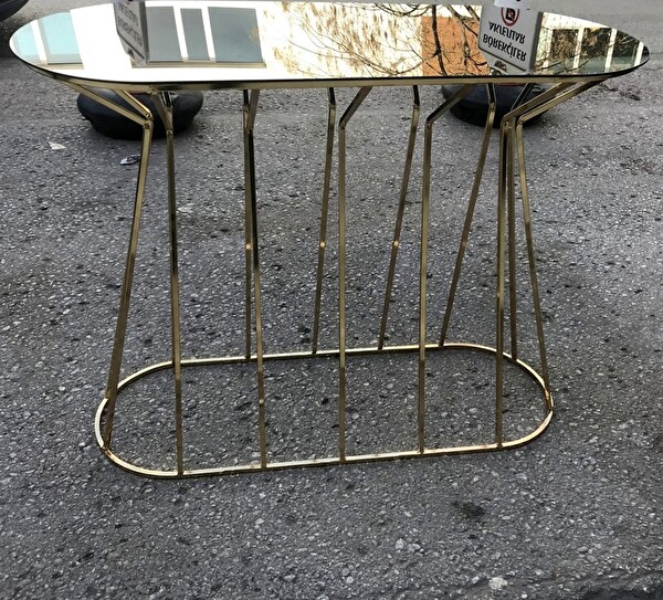 Bengi Ticaret Dresuar 18063 Cadde Model Metal Transmisyon Gold Renk Kaplama Temper Cam El Yapım