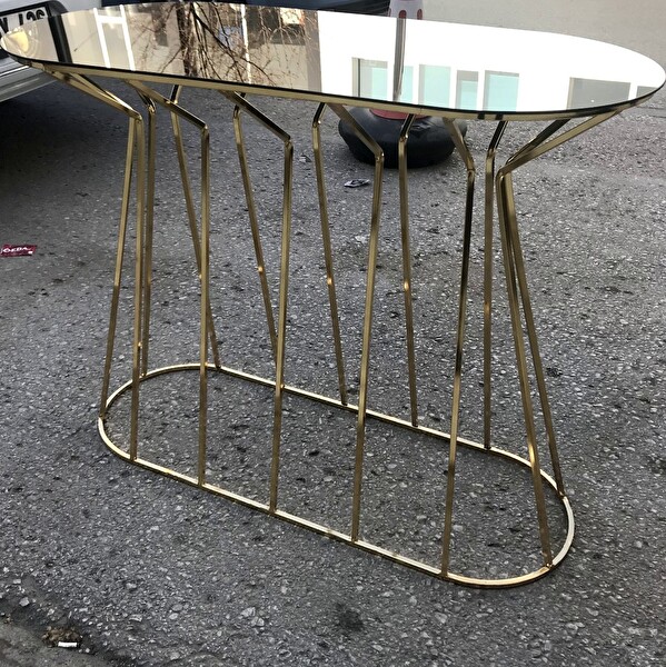 Bengi Ticaret Dresuar 18063 Cadde Model Metal Transmisyon Gold Renk Kaplama Temper Cam El Yapım