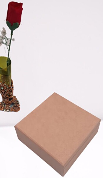 Bengi Ticaret Hobi Erdl 90052 Dekoratif Model Öğrenci Ve Makyaj Kutu Ahşap Mdf Ham El Yapımı