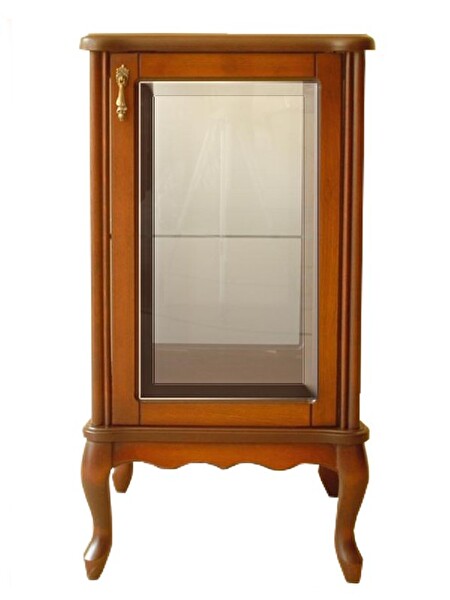 Bengi Ticaret Gümüşlük Vitrin 17928 Kare Model 98 Kayın Lükens Aslan Ayak Ceviz Renk El Yapım