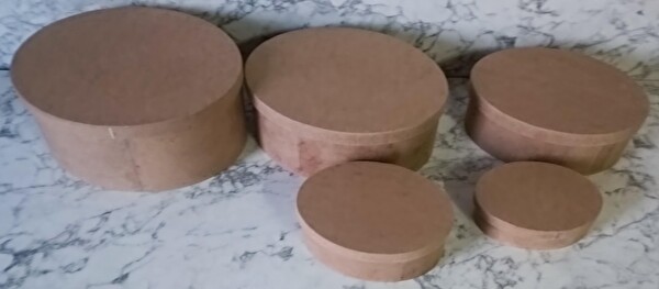 Bengi Ticaret Hobi Adn 90197 5'Li Kutu Set Oval Ahşap Ham Mdf Maşuka Özellik Model El Yapım