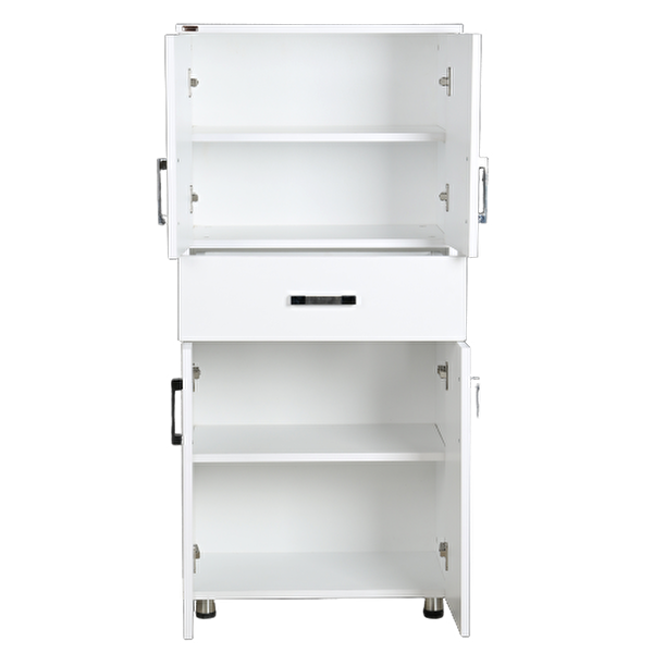 Bengi Ticaret Çok Amaçlı 13628 Dolap Hard Parlak Beyaz Suntalem 4Raf 180 El Yapım