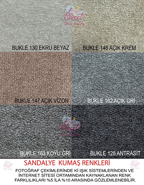 Sweet Home Sabit Masa Firkete Ayak 70x20 CM Marmo 4 Adet Esinti Sandalye