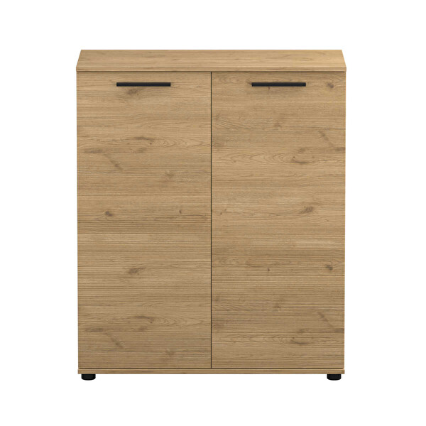 Adore Mobilya Trendline Çok Amaçlı İki Kapaklı 5 Raflı Dolap Florida Meşe 91x108x35 CM