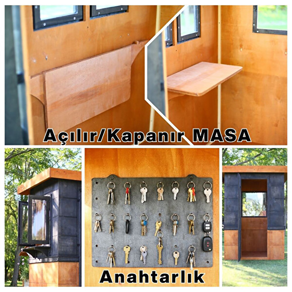 Mandu Ahşap Güvenlik Kulübesi Kabini