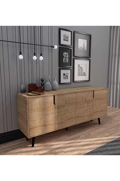 VM Vertex Mobilya Latina Modern Konsol 180 CM Safir Meşe