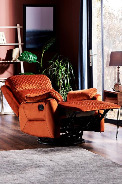 Niron Amber TV - Baba Koltuğu - Sallanan Dönen ve Yatan Koltuk Kehribar