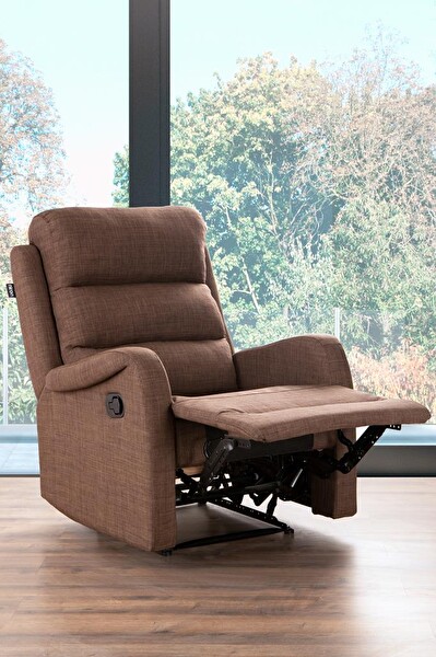 Niron Comfort Chocolate Fonksiyonel Tekli Koltuk TV Baba Koltuğu - Berjer Kahverengi