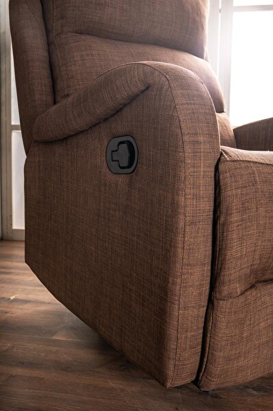 Niron Comfort Chocolate Fonksiyonel Tekli Koltuk TV Baba Koltuğu - Berjer Kahverengi