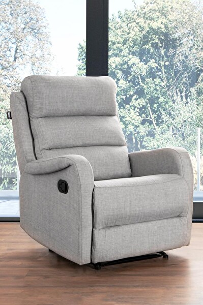 Niron Comfort Elegance Fonksiyonel Tekli Koltuk TV Baba Koltuğu - Berjer Açık Gri