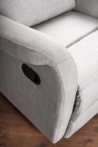 Niron Comfort Elegance Fonksiyonel Tekli Koltuk TV Baba Koltuğu - Berjer Açık Gri