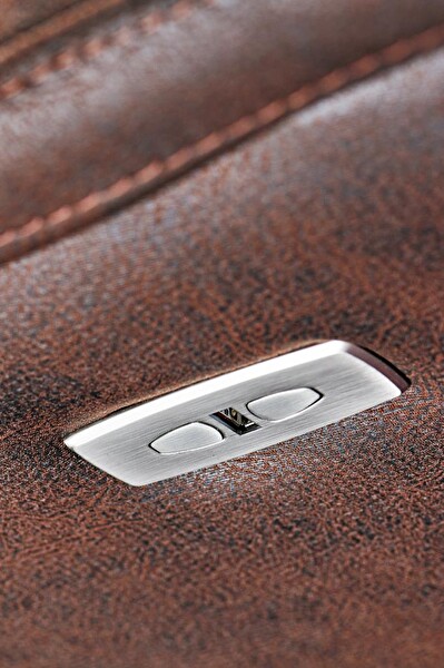 Niron Tokyo Fonksiyonel Elektrikli Tekli Koltuk TV Baba Koltuğu - Berjer Kahverengi