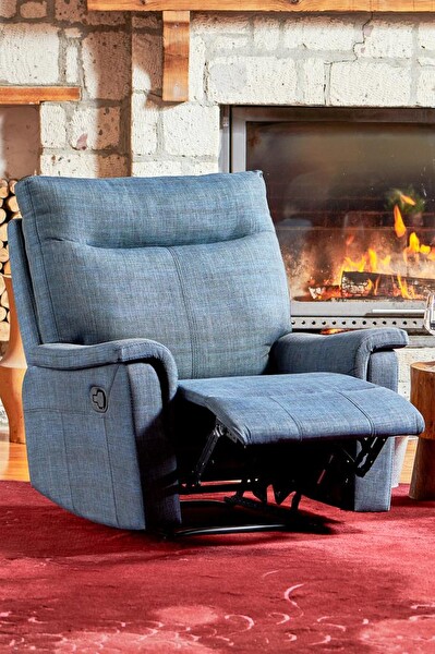 Niron Milano Fonksiyonel Tekli Koltuk TV Baba Koltuğu - Berjer Lacivert