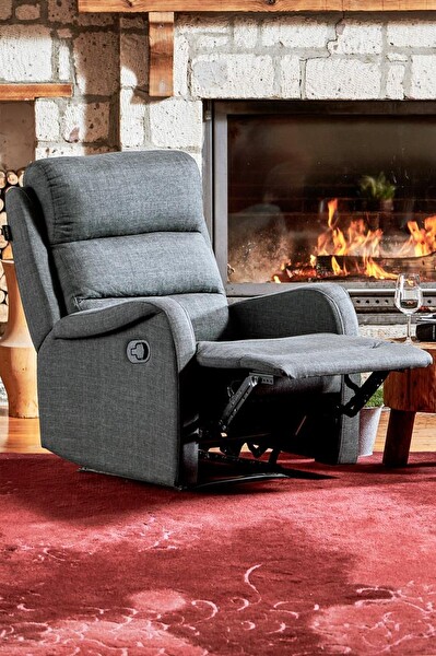 Niron Comfort Fonksiyonel Tekli Koltuk TV Baba Koltuğu - Berjer Gri
