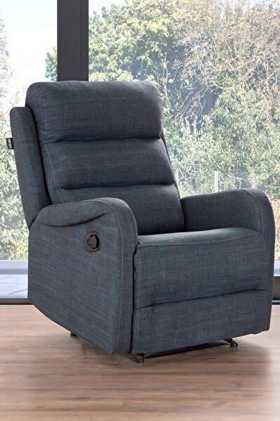 Niron Comfort Navy Fonksiyonel Tekli Koltuk TV Baba Koltuğu - Berjer Lacivert