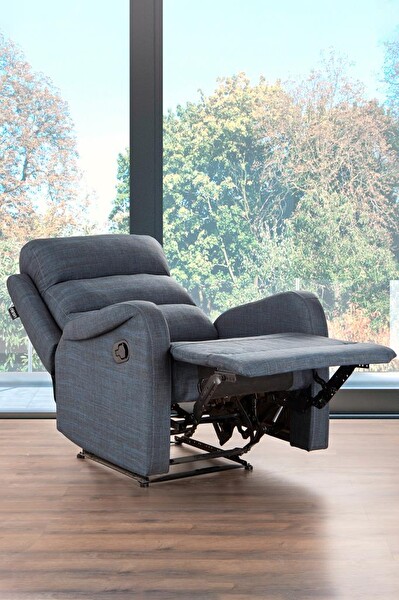 Niron Comfort Navy Fonksiyonel Tekli Koltuk TV Baba Koltuğu - Berjer Lacivert