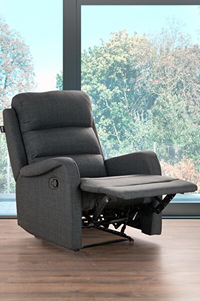 Niron Comfort Intense Fonksiyonel Tekli Koltuk TV Baba Koltuğu - Berjer Koyu Gri