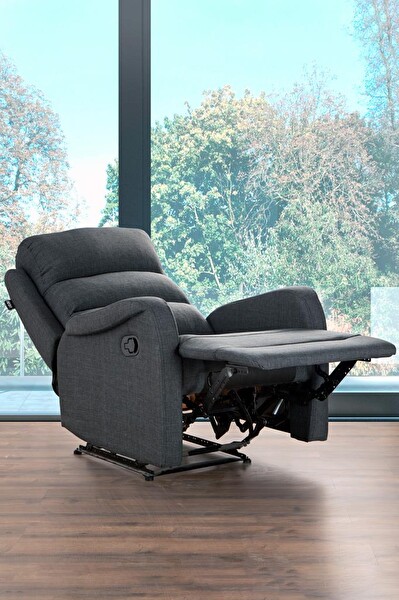 Niron Comfort Intense Fonksiyonel Tekli Koltuk TV Baba Koltuğu - Berjer Koyu Gri