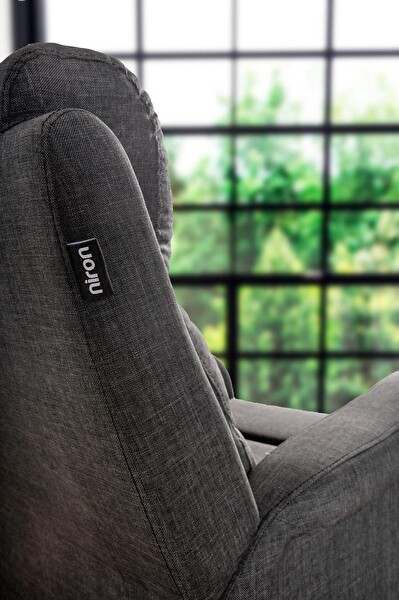 Niron Comfort Intense Fonksiyonel Tekli Koltuk TV Baba Koltuğu - Berjer Koyu Gri