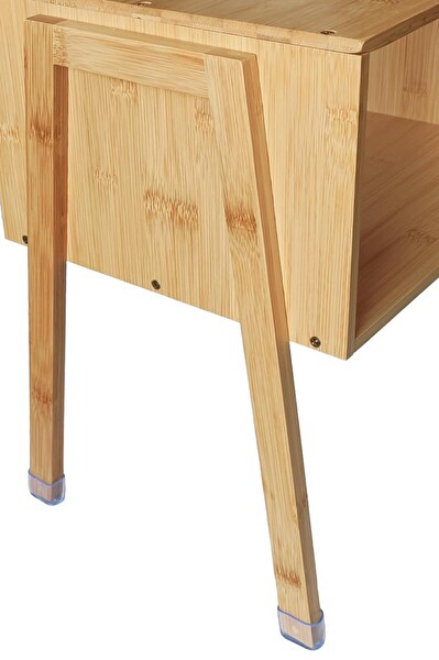 DigitHome Bambu Komodin Yan Sehpa JWFU-5392