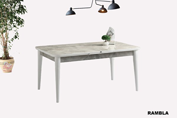 Sweet Home Kelebek Açılır MDF Masa Mutfak Salon Yemek Odası Masası 70x120 CM Rambla