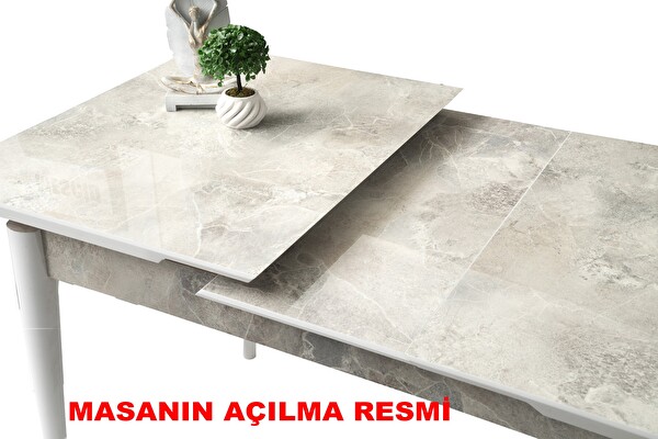 Sweet Home Kelebek Açılır MDF Masa Mutfak Salon Yemek Odası Masası 70x120 CM Ceviz