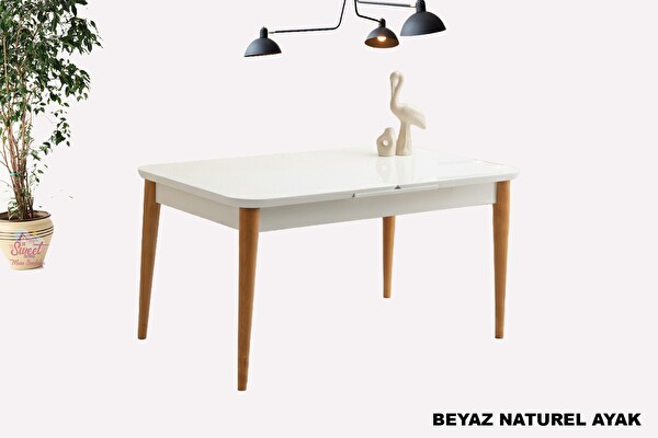 Sweet Home Kelebek Açılır MDF Masa Mutfak Salon Yemek Odası Masası 70x120 CM Ceviz