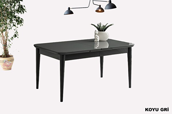 Sweet Home Kelebek Açılır MDF Masa Mutfak Salon Yemek Odası Masası 70x120 CM Cappicino