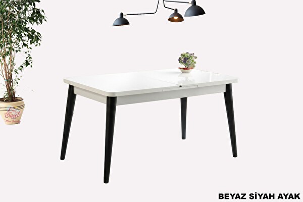 Sweet Home Kelebek Açılır MDF Masa Mutfak Salon Yemek Odası Masası 70x120 CM Irony