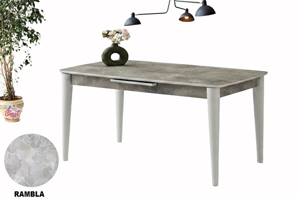 Sweet Home 70x120 Ortadan Açılır MDF Mutfak Salon Yemek Odası Masası Ceviz