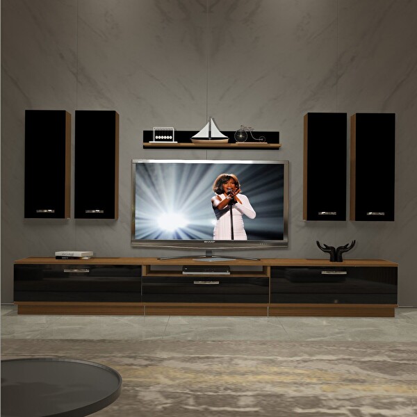 Decoraktiv Trendstyle 8d SLM TV Sehpa Ünitesi - Ceviz Siyah