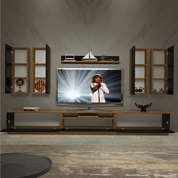 Decoraktiv Trendstyle 8d SLM TV Sehpa Ünitesi - Ceviz Siyah