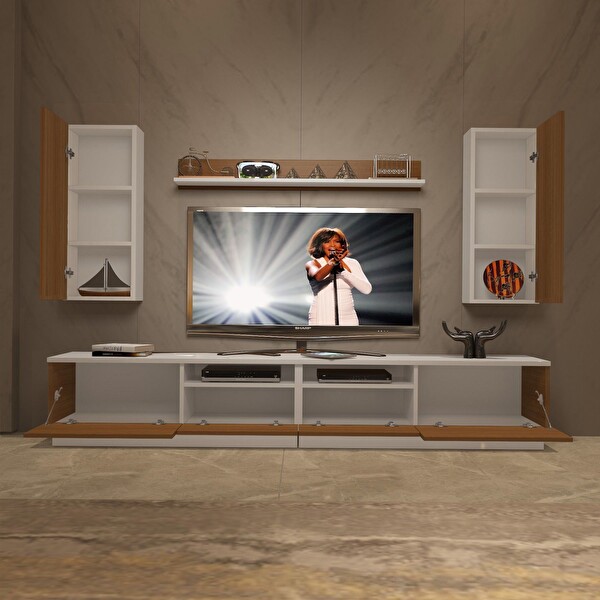Decoraktiv Trendstyle 5220das SLM TV Sehpa Ünitesi - Beyaz Ceviz