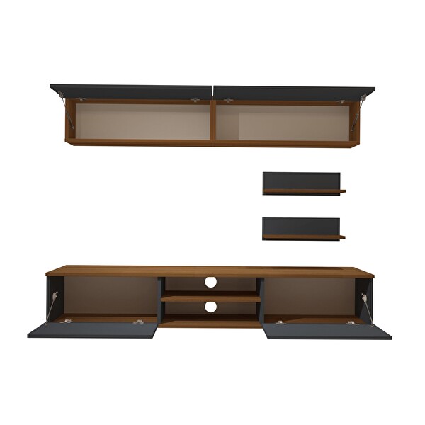 Decoraktiv Eko 5 MDF Dvd TV Sehpa Ünitesi - Ceviz Antrasit