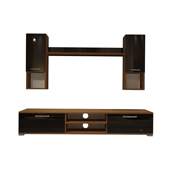 Decoraktiv Eko 5da MDF Dvd TV Sehpa Ünitesi - Ceviz Siyah