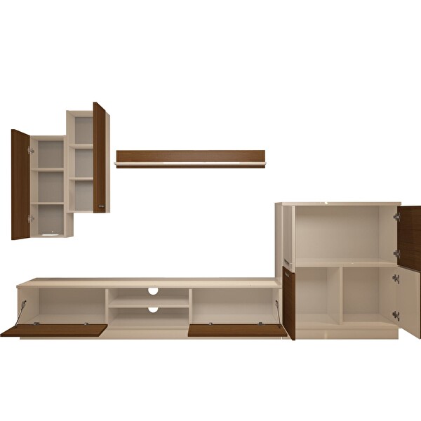 Decoraktiv Eko 6b MDF Dvd TV Sehpa Ünitesi - Beyaz Ceviz