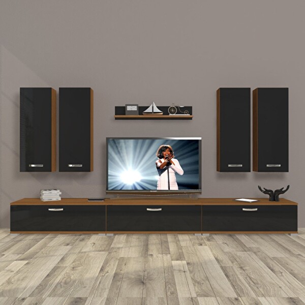 Decoraktiv Eko 8d SLM TV Sehpa Ünitesi - Ceviz Siyah