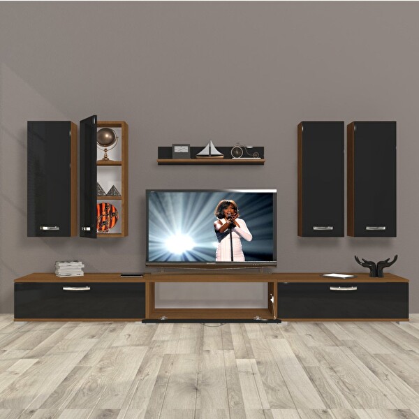 Decoraktiv Eko 8d SLM TV Sehpa Ünitesi - Ceviz Siyah