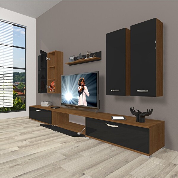 Decoraktiv Eko 8d SLM TV Sehpa Ünitesi - Ceviz Siyah